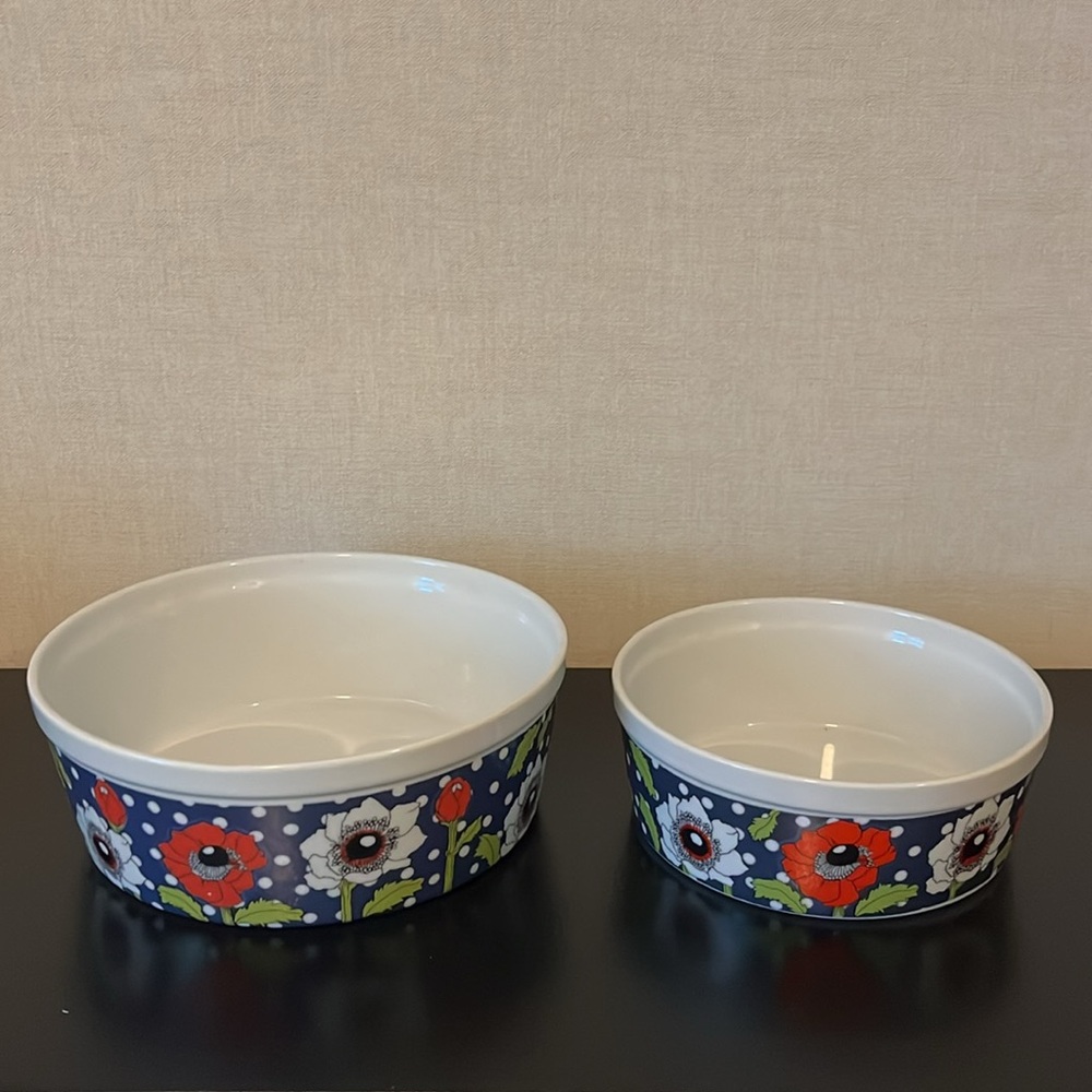 Vintage Georges Briard Polka Poppy Ovenware - Picture 2 of 3